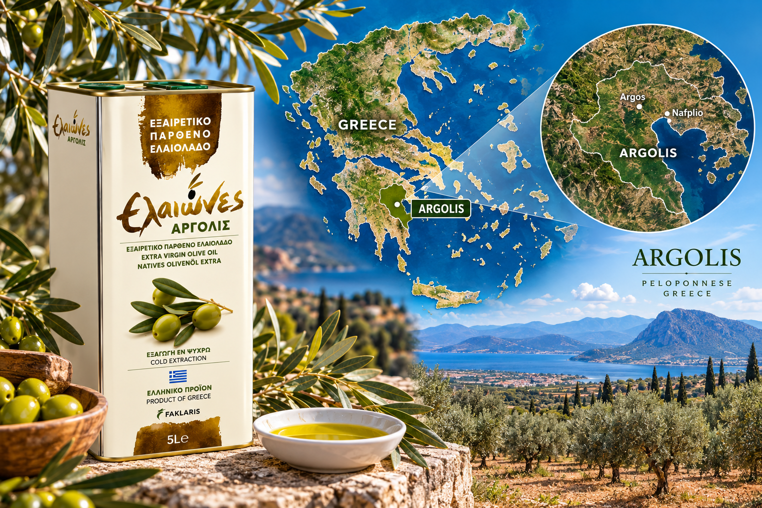 Eleones Argolis Extra Virgin Olivolja 5L - 2