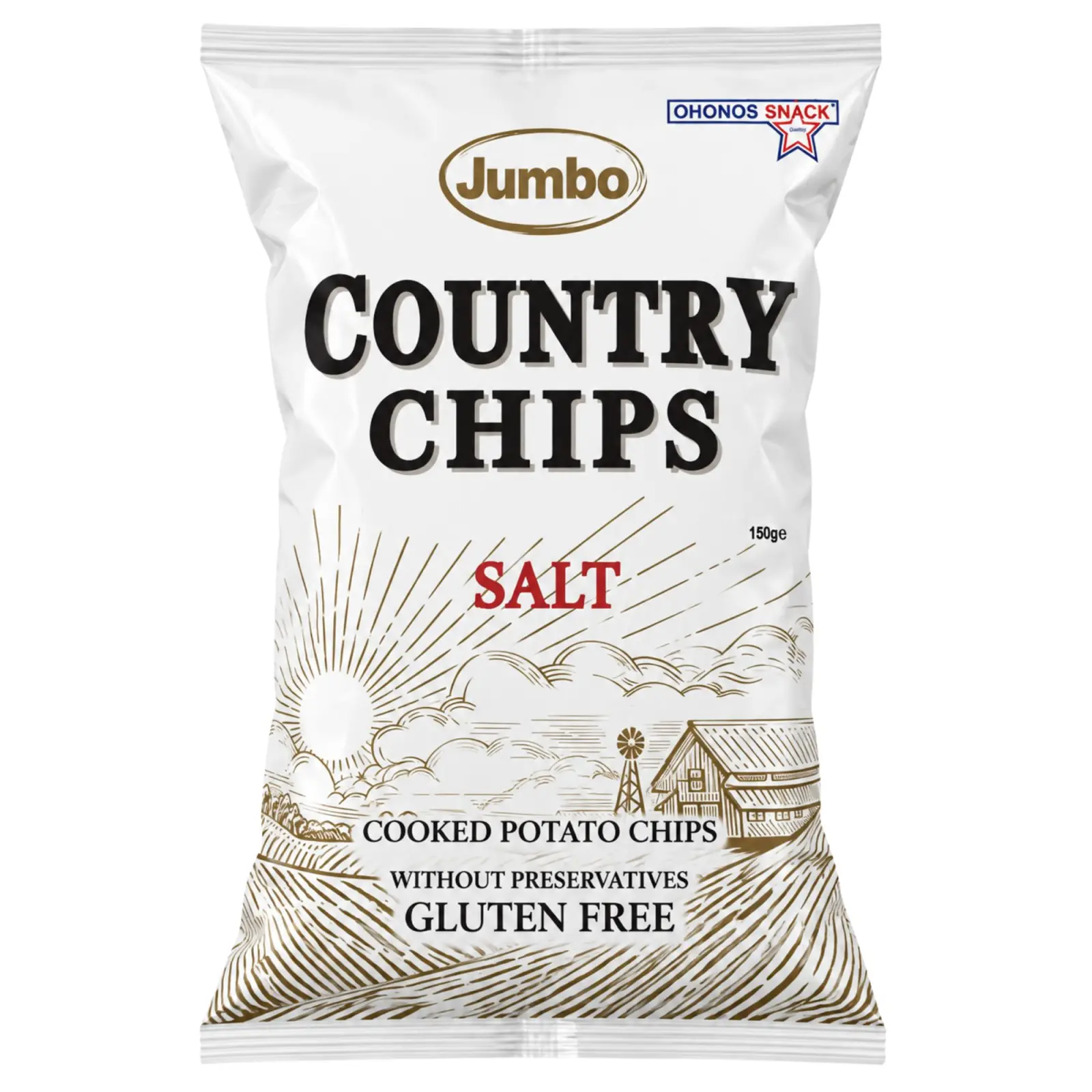 Lantchips salt 150 gr 