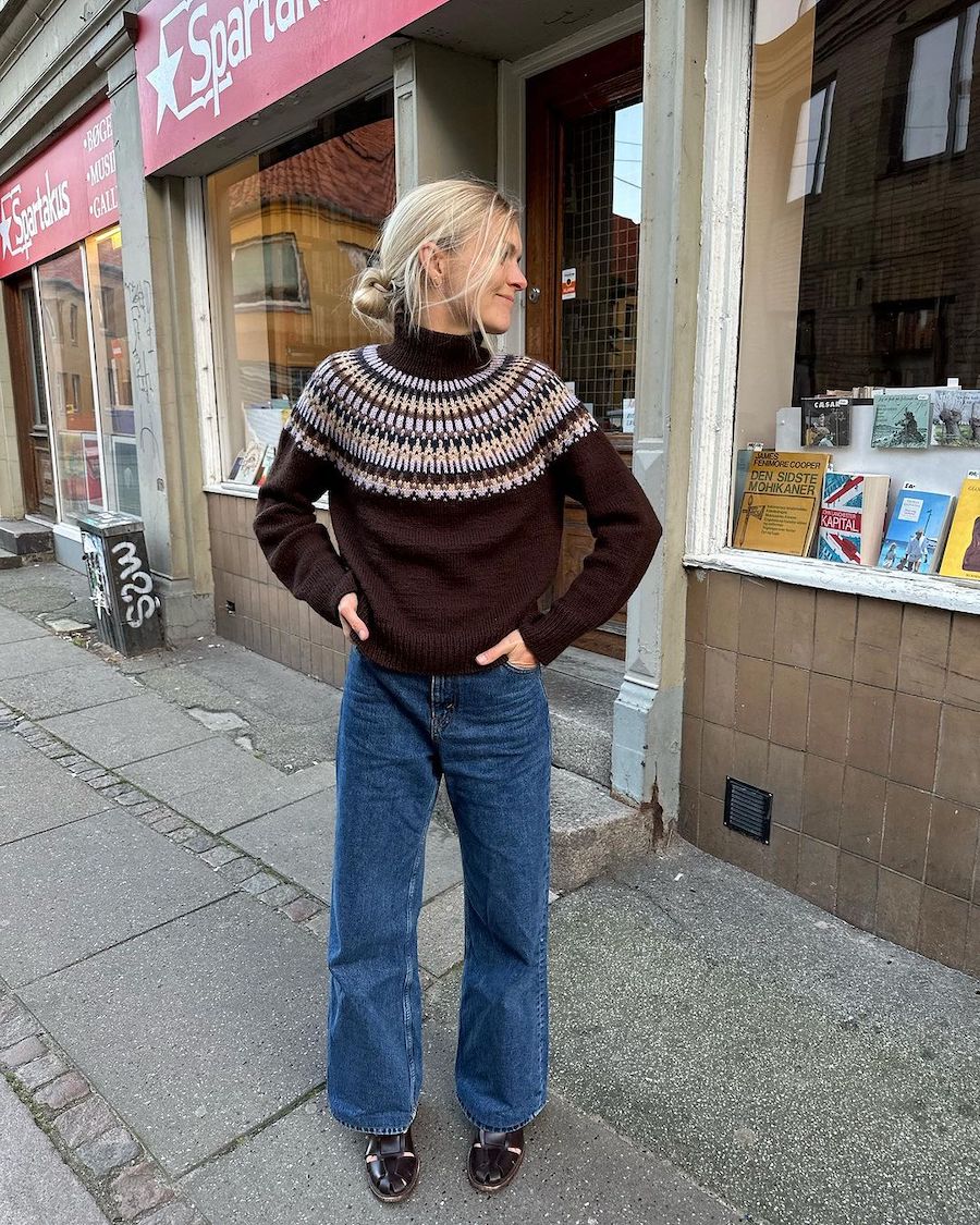 PetiteKnit Celeste Sweater (20 m flerfärgsstick st 4-4,5) - 4