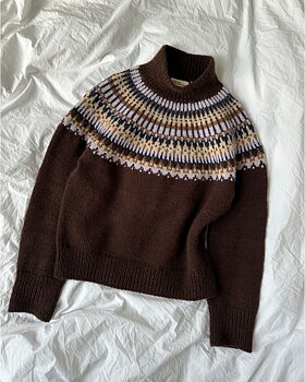 PetiteKnit Celeste Sweater (20 m flerfärgsstick st 4-4,5)