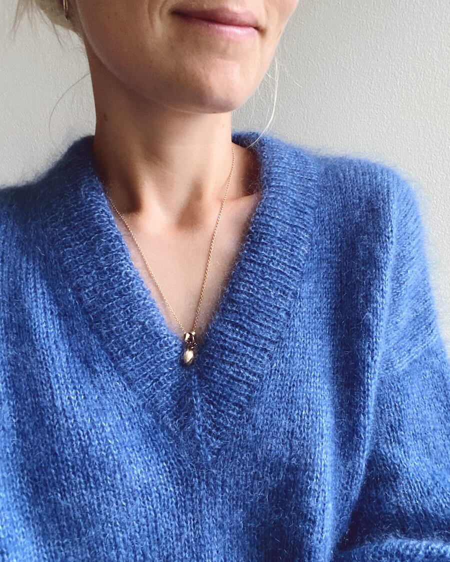 PetiteKnit Stockholm Sweater V-neck (21 m st 4) - 6