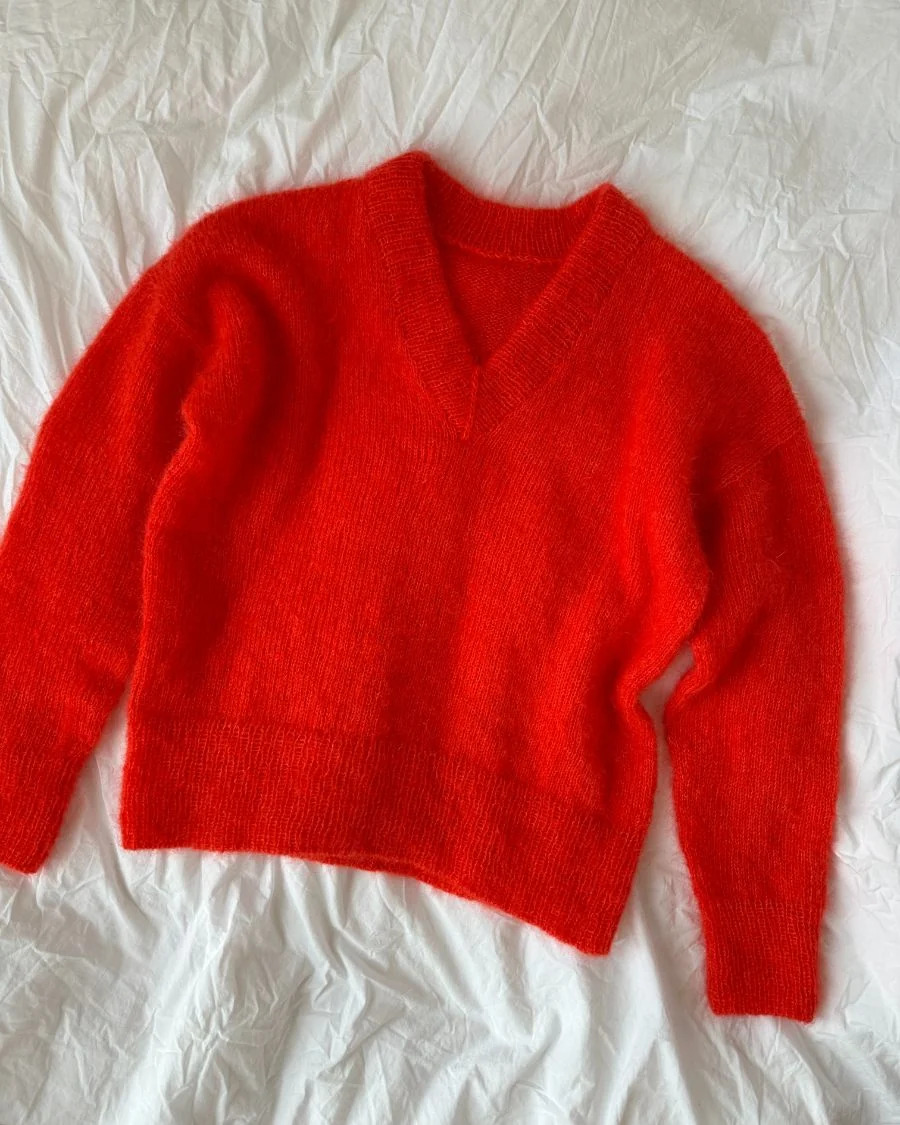 PetiteKnit Stockholm Sweater V-neck (21 m st 4) - 4