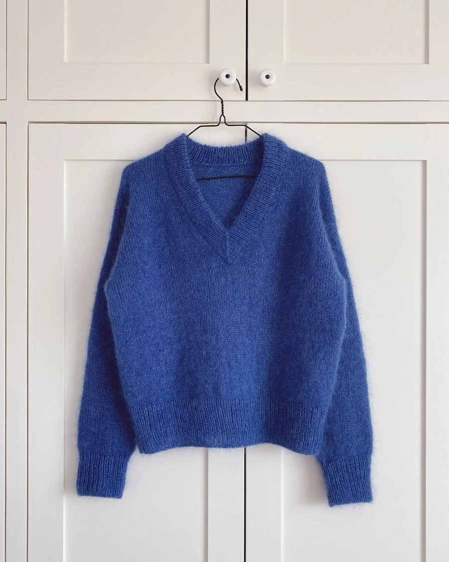 PetiteKnit Stockholm Sweater V-neck (21 m st 4) - 8