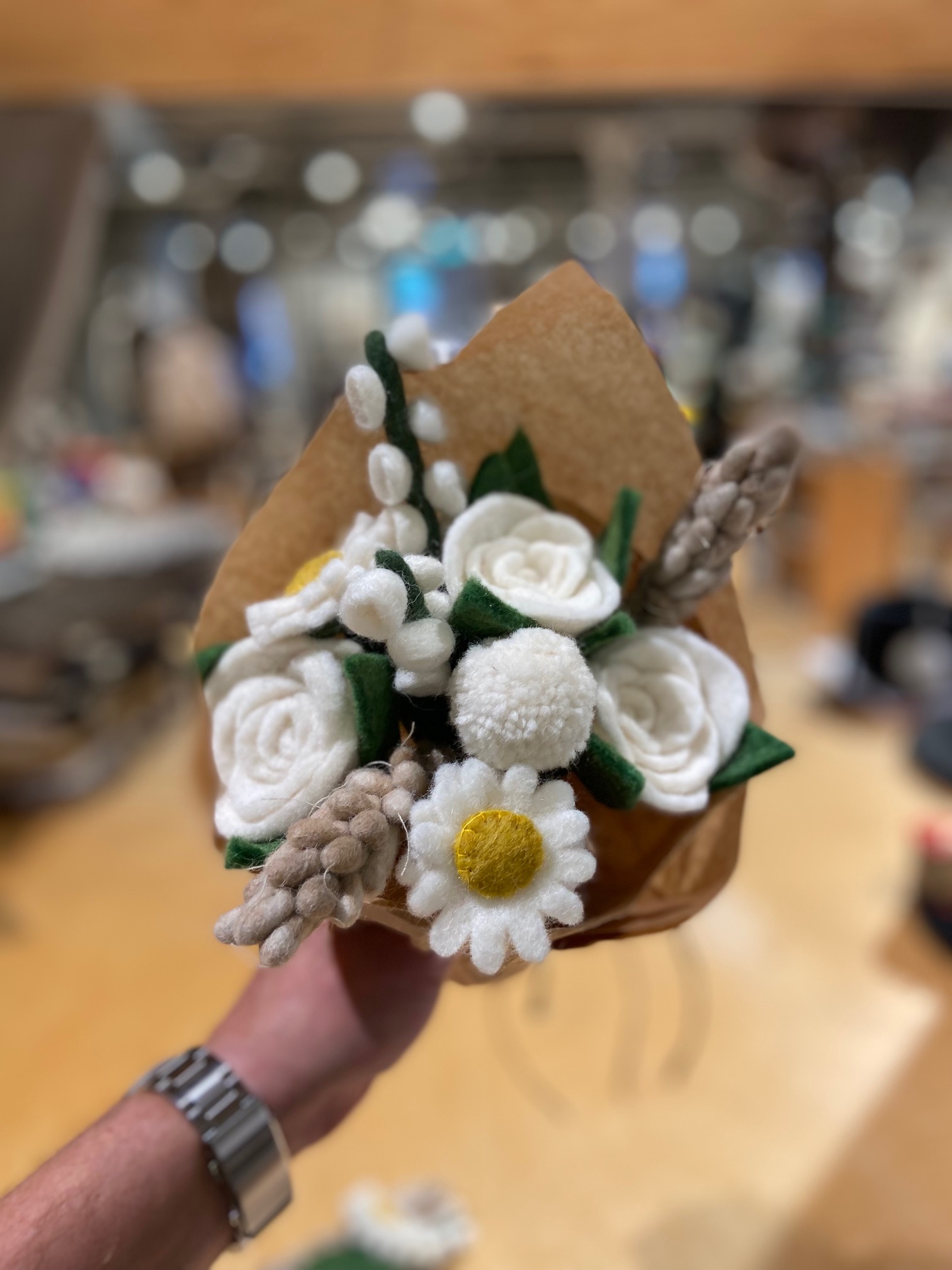 Blumenstrauß „Wollhochzeit“ – klein - 2