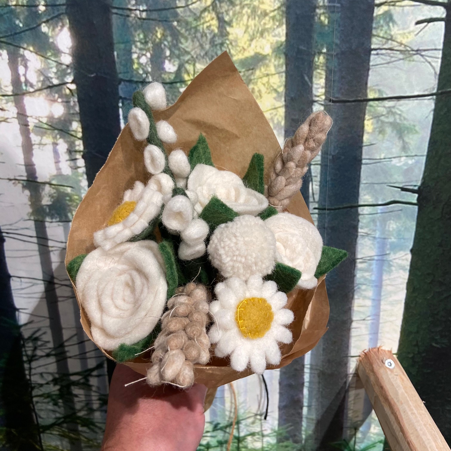 Blumenstrauß „Wollhochzeit“ – klein - 3