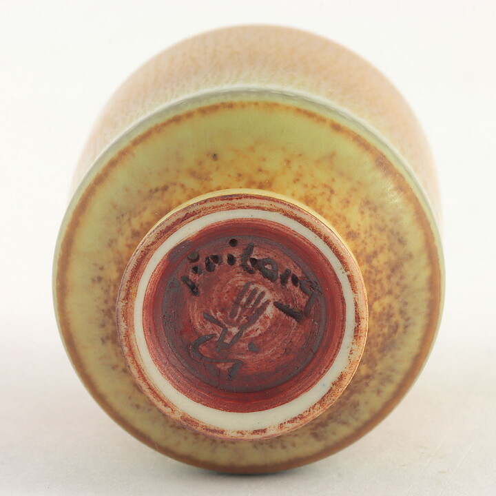 Berndt Friberg (1960s) Unique Brown Haresfur Vase 5 cm