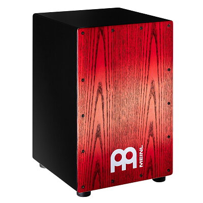 Meinl Headliner Snare Cajon Black - MCAJ100BK-TRF - Tango Red Fade