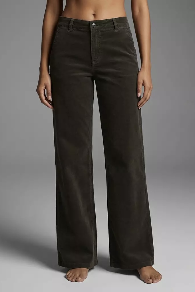 Mapp Jeans -  Chinos Flare Cord Chocolat