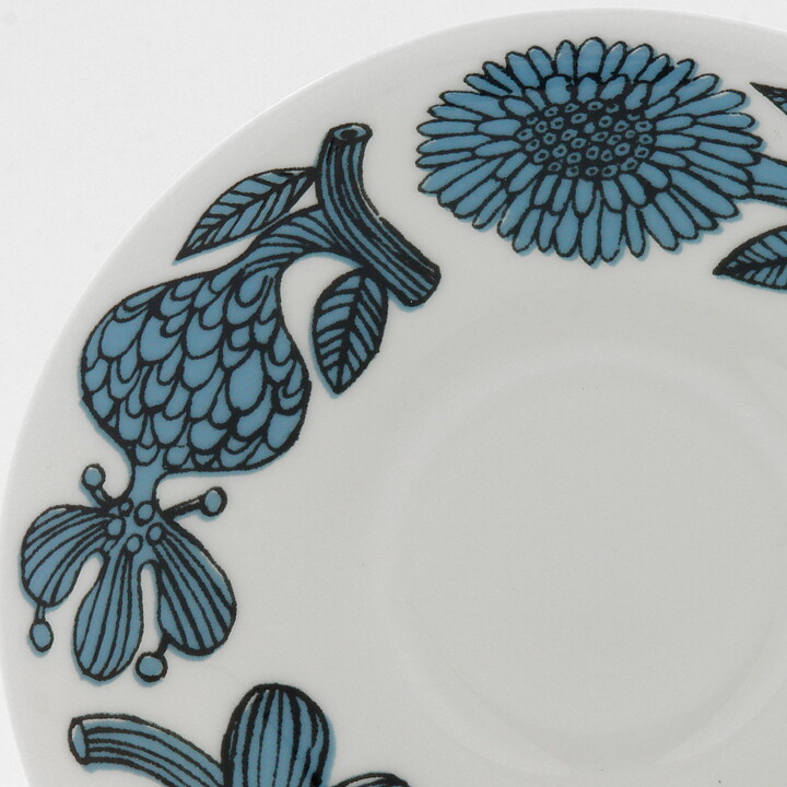 Stig Lindberg (Blue Aster 2000s) Charming Coffee Cup Saucer 13 cm