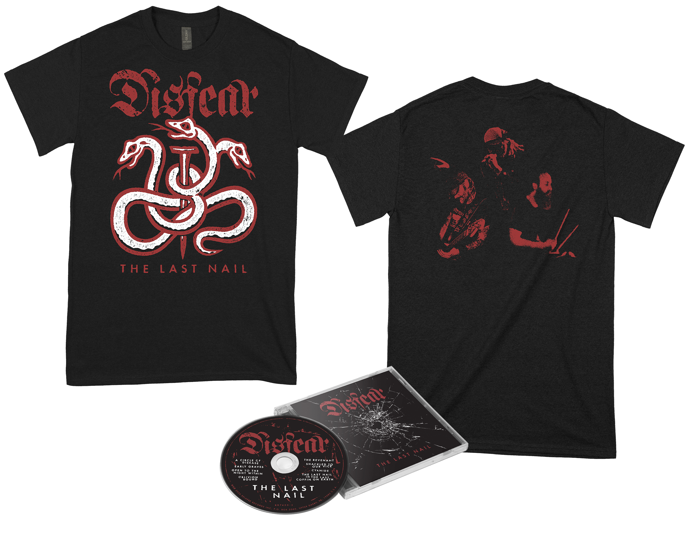 DISFEAR - The Last Nail CD + Hydra T-shirt BUNDLE (PRE-ORDER)