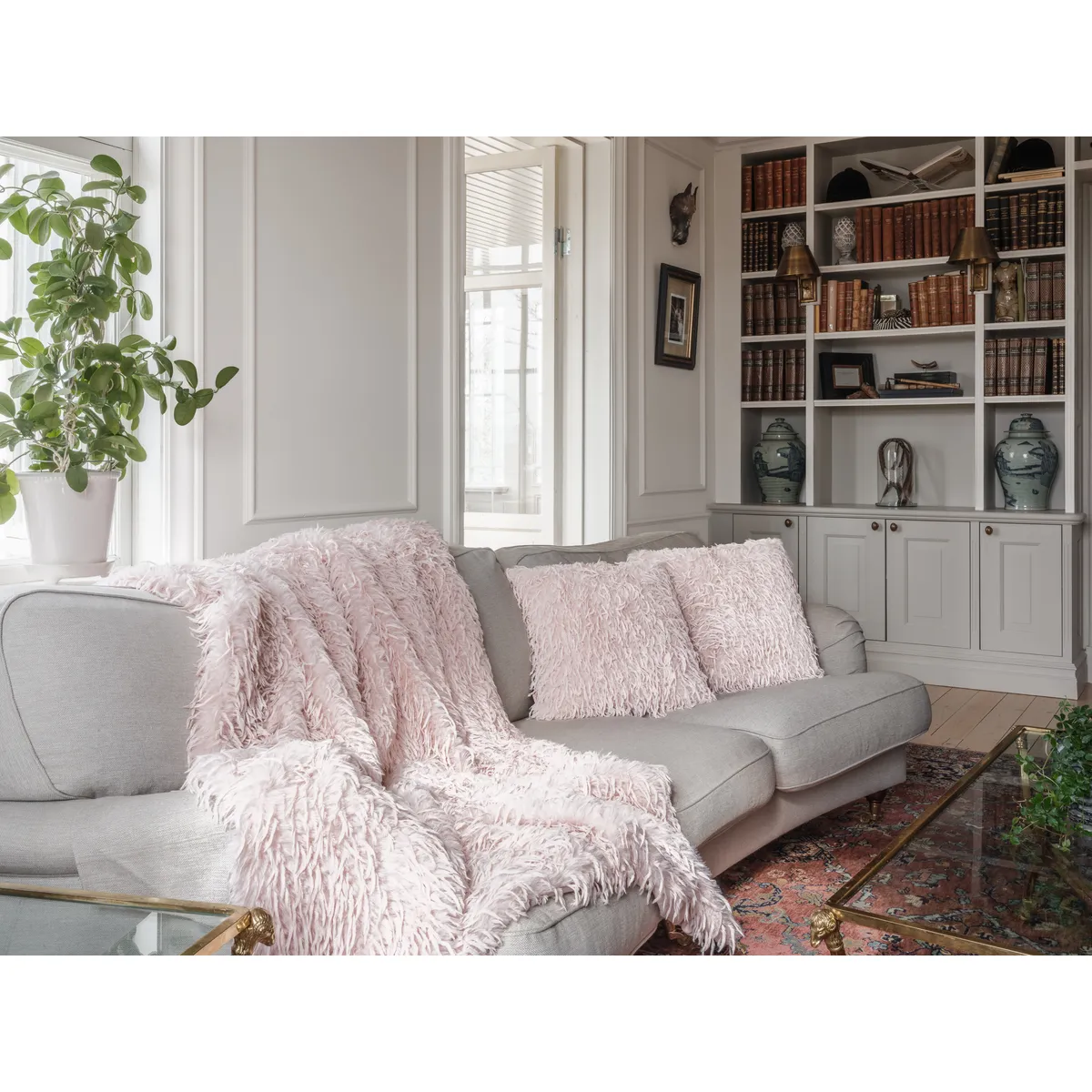 Fay Pläd med karaktär – rosa