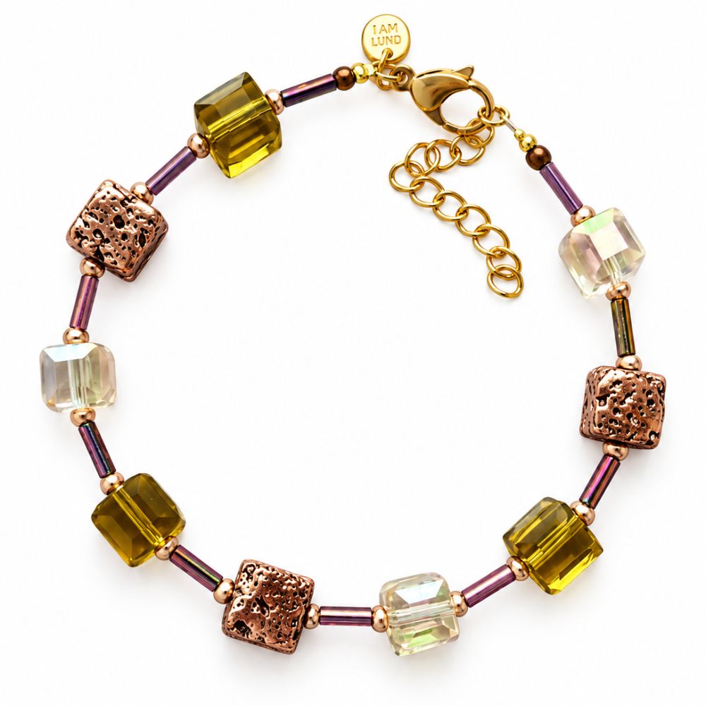 IAMLUND Chromatic armband olivgrön 