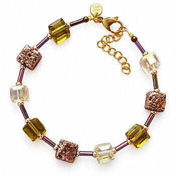 IAMLUND Chromatic armband olivgrön 