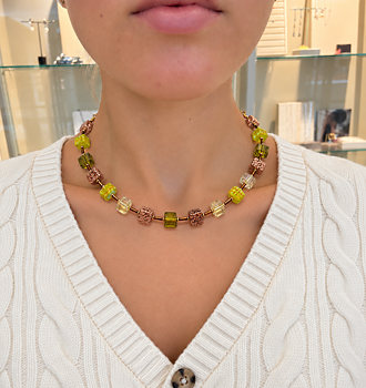 IAMLUND Chromatic halsband olivgrön