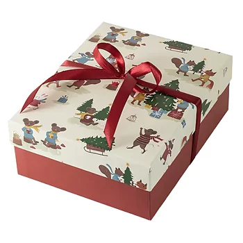 Julbox med rosett 1000g