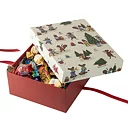 Julbox med rosett 1000g