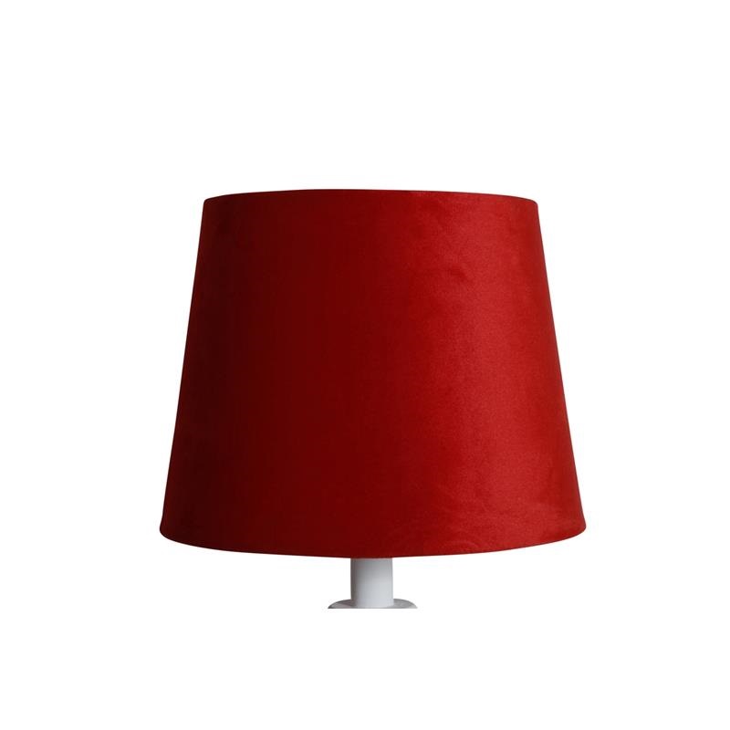 Lampskärm Sammet Röd – 18 x 23 x 18 cm