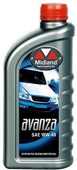 Midland 10W-40 Avanza Delsyntet Olja även för MINI CARS.  21707