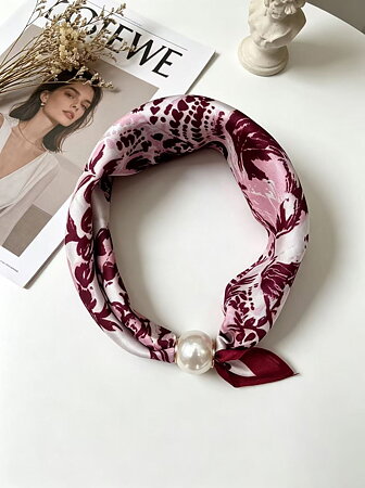 PF - Sjal Magnet Vinröd Rosa