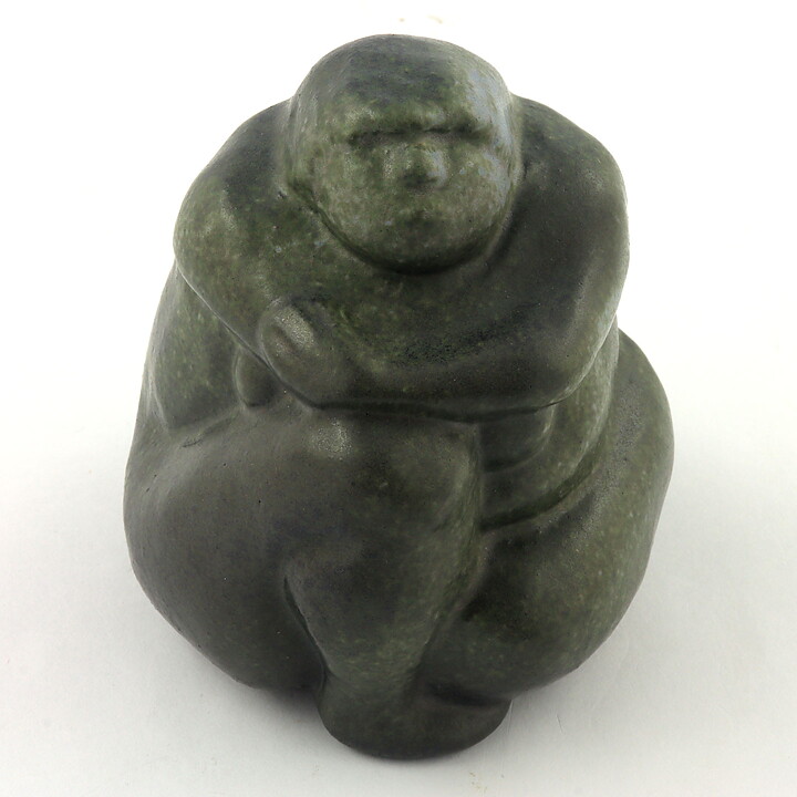 Åke Holm (1960s) Green Woman Sculpture 8 cm