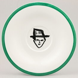 ウルリカ・ヒードマン・ヴァリーン  Peopleシリーズ  ティーカップソーサー  頭部の装飾  16.5cm  1992年  [サンプル画像]  [送料無料]