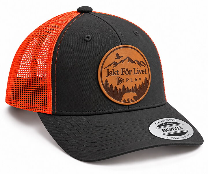 Snapback keps med läderpatch