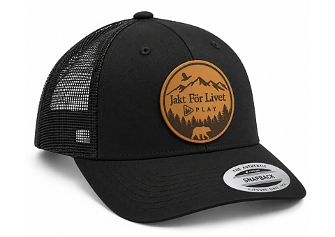 Snapback keps med läderpatch