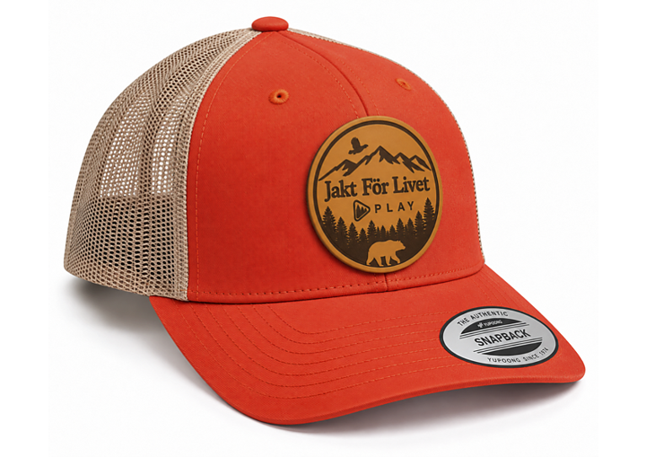 Snapback keps med läderpatch