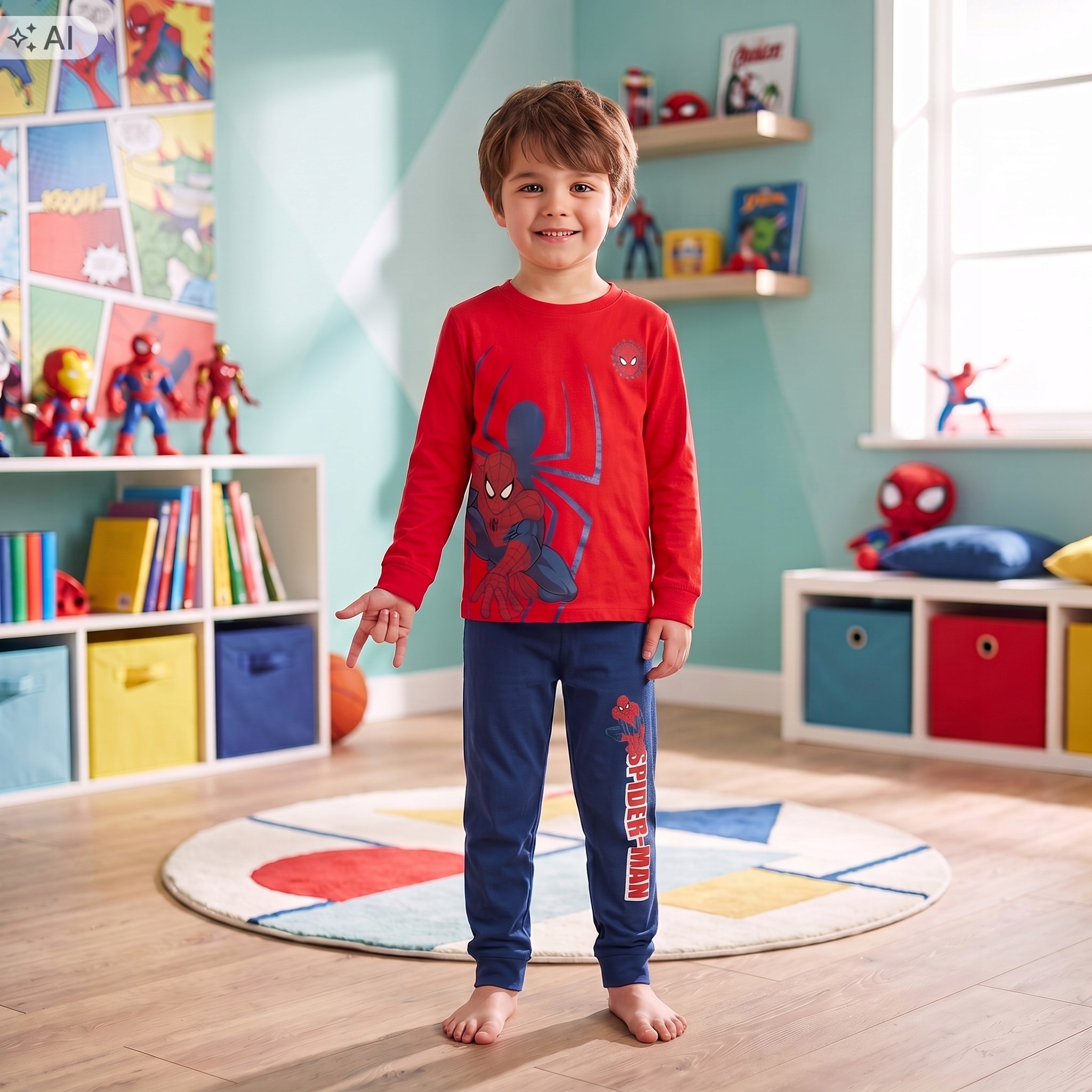 Spiderman Pyjamas Långärmad - 4