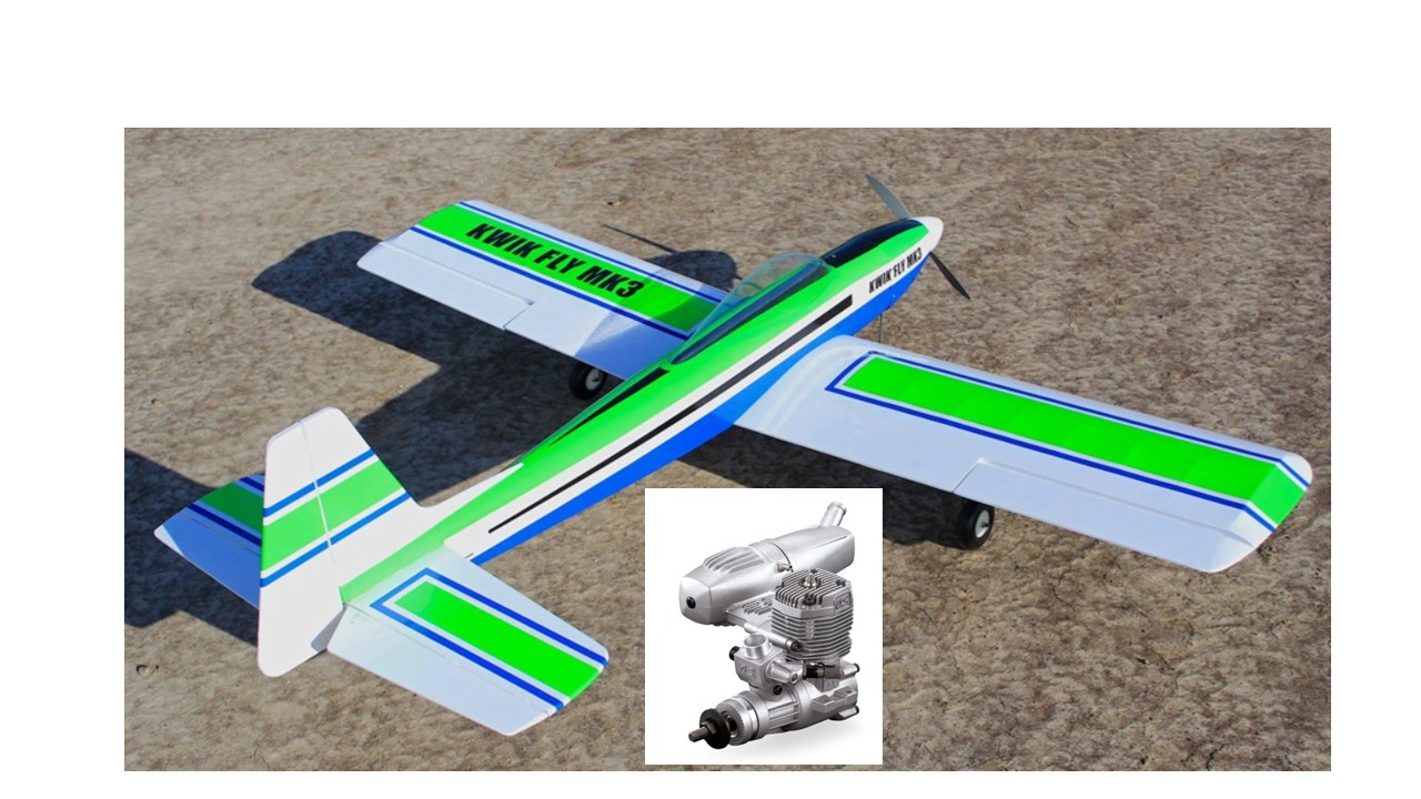 Paket Kwik Fly MK3 160cm  ARF, OS 46AXII