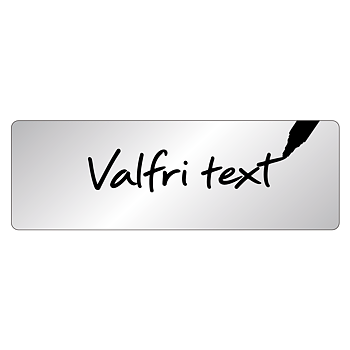 Skylt med egen text – Valfri text på aluminium