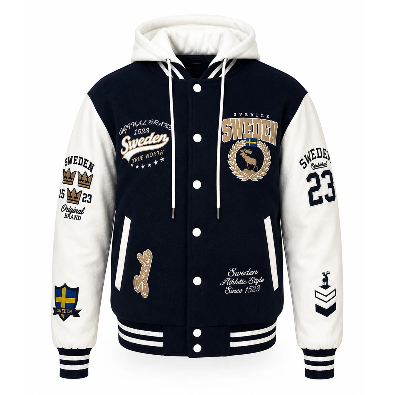 Navy College Jacke Schweden