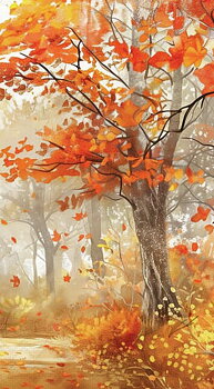 Servetter - Autumn tree