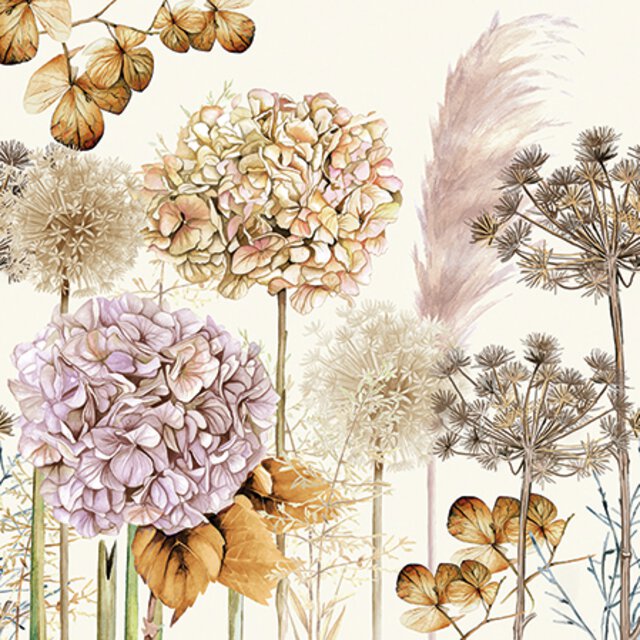 Kaffe & Mat servett - Dried Flowers