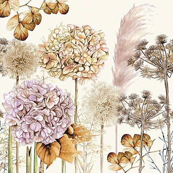 Kaffe & Mat servett - Dried Flowers