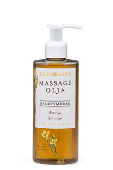 Massageolja oparfymerad Rapsodine