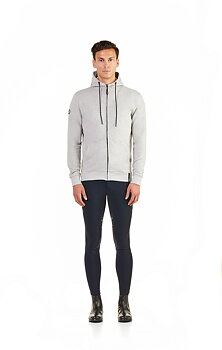 EGO7  Sweatshirt med  huva och dragkedja ZOW Grey Melange