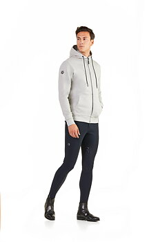 EGO7  Sweatshirt med  huva och dragkedja ZOW Grey Melange