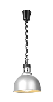 Värmelampa med utdragbar kabel, silver
