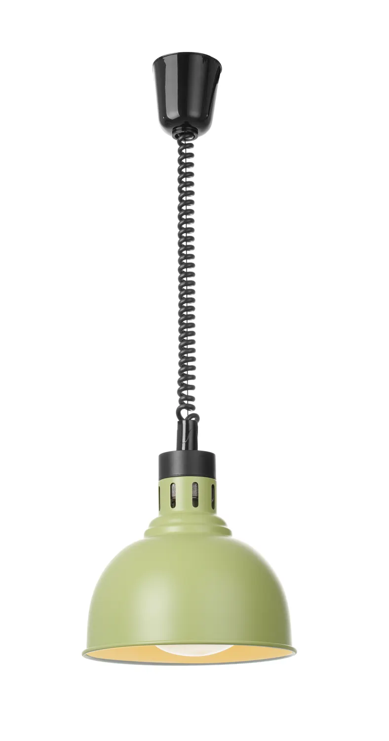 Värmelampa med utdragbar kabel, grön