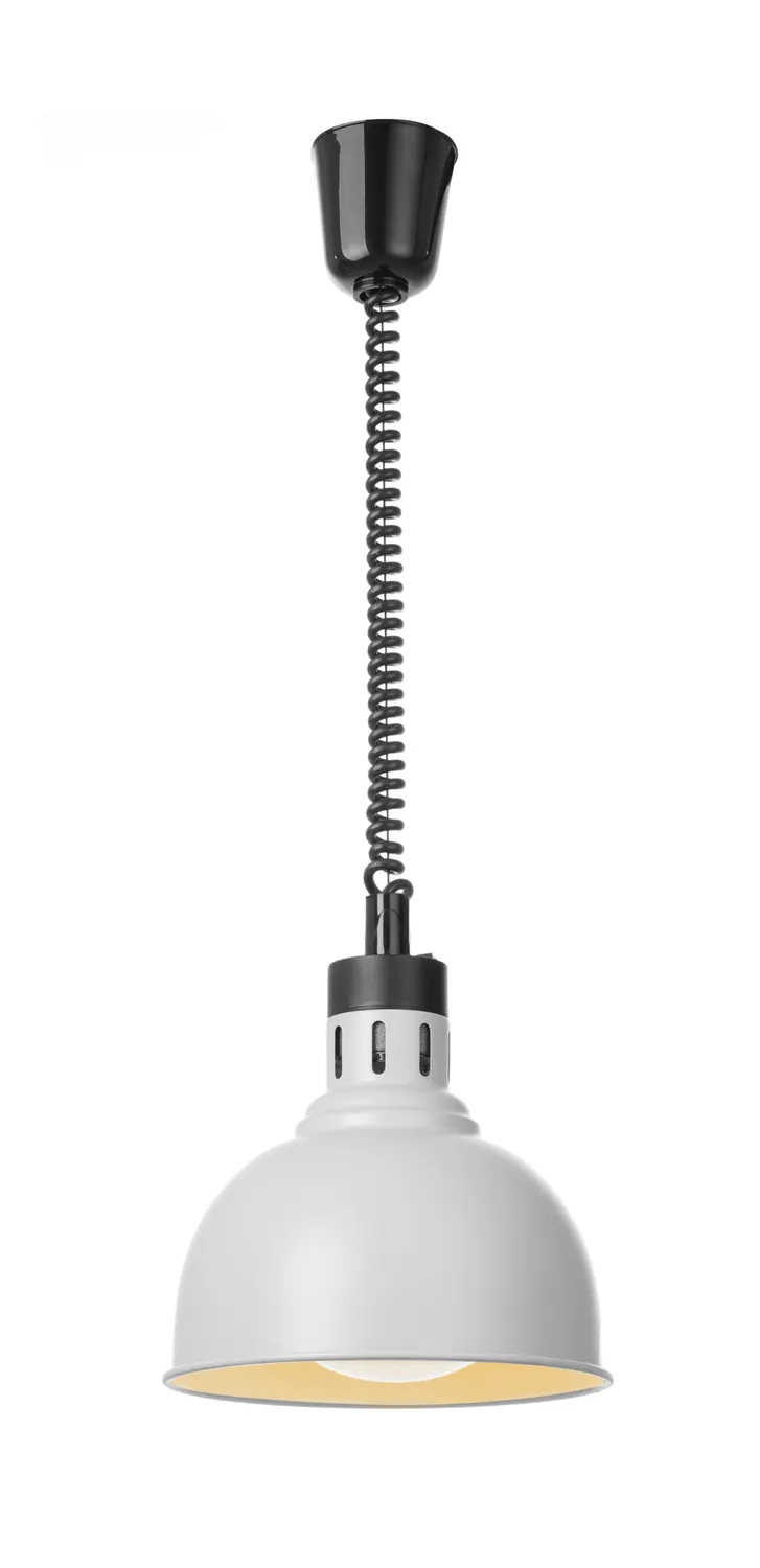 Värmelampa med utdragbar kabel, vit