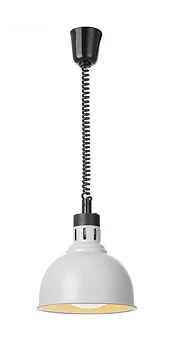 Värmelampa med utdragbar kabel, vit