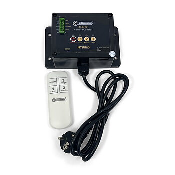 Airfan 3-Speed Controller med fjärrkontroll – 3 hastigheter