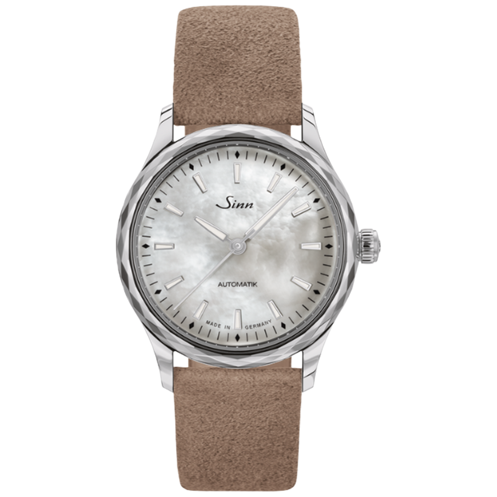 Sinn 534 Mother of Pearl w sand alcantara band 534.011 