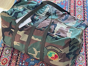 Franska Främlingslegionen  (Légion étrangère) - Field Bag Luggage Outdoor Travel Expedition Military Woodland Camo
