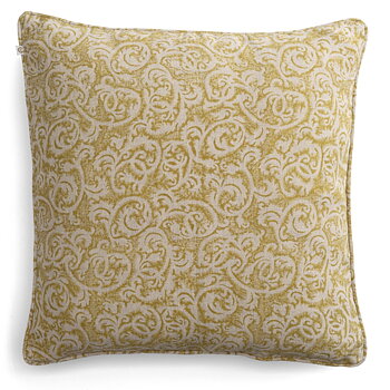 Kuddfodral linne Ornamental Ochre