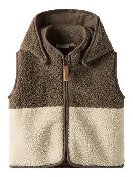 NMMLAJO LOOSE VEST LIL Turtledove SHITAKE