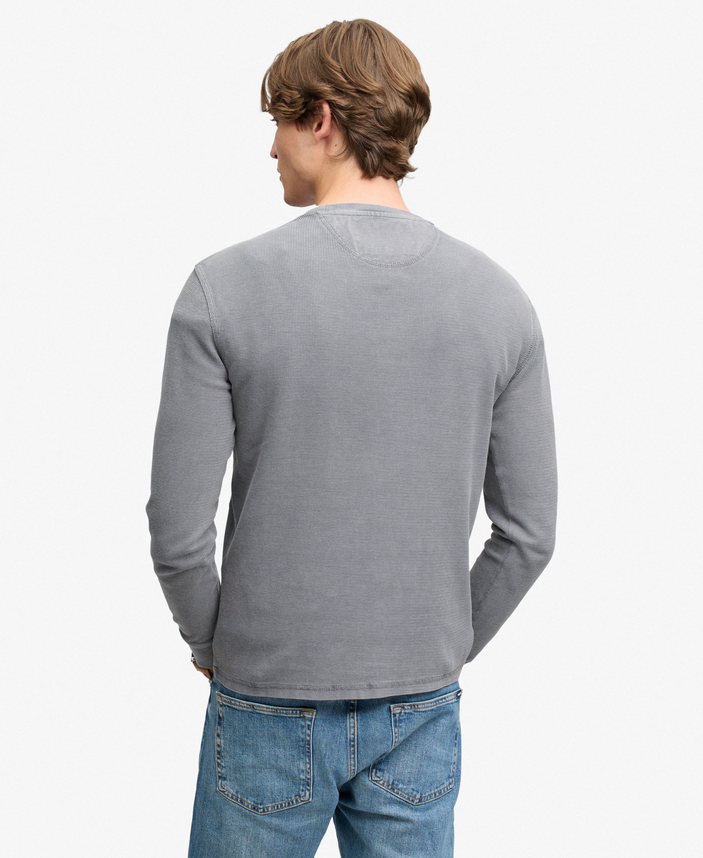 Superdry - Heavy Textured Top - Zinc Grey - 3