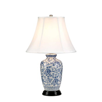 Bordslampa Blue Ginger Jar blå/vit