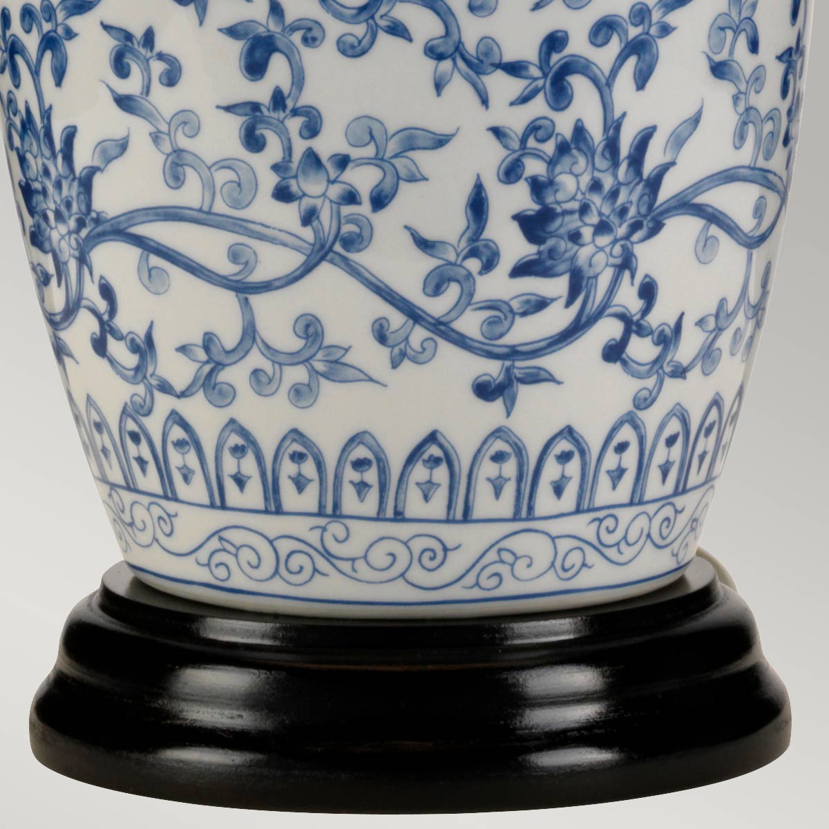 Bordslampa Blue Ginger Jar blå/vit - 4